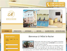 Tablet Screenshot of hotel-rocher.com